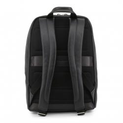 Piquadro Black Leather Backpack