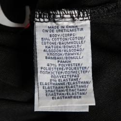 Pre Owned Polo Ralph Lauren Black Cotton Black Printed Polo T-Shirt S