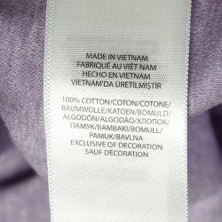 Pre Owned Polo Ralph Lauren Light Purple Cotton Jersey Polo T-Shirt L