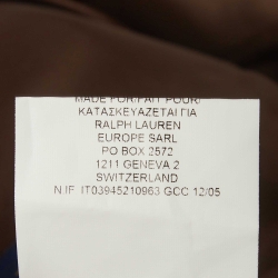 Pre Owned Polo Ralph Lauren Beige Houndstooth Silk Jacket XL