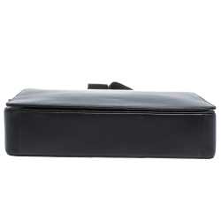 Pre Owned Porsche Design Black Leather Cervo 2.0 Laptop Messenger Bag