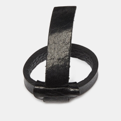 Porsche Design Black Leather Buckle Belt 105CM