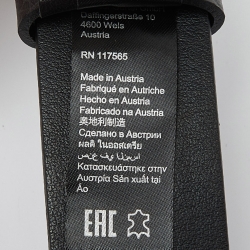 Porsche Design Black Leather Buckle Belt 105CM