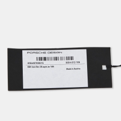 Porsche Design Black Leather Buckle Belt 105CM