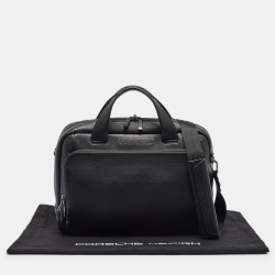 Porsche Design Black Leather Roadster Briefcase