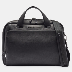 Porsche Design Black Leather Roadster Briefcase