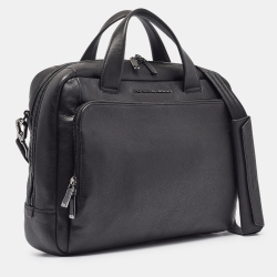 Porsche Design Black Leather Roadster Briefcase