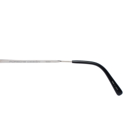 Pre Owned Porsche Design Silver/Dark Green P'8487 Aviator Sunglasses