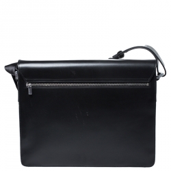 Porsche Design Black Leather Cervo 2.0 Laptop Messenger Bag