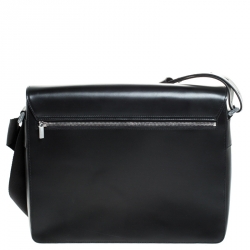 Porche Design Black Leather Messenger Bag