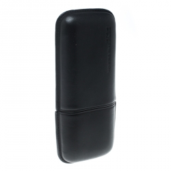 Pre Owned Porsche Design Black Leather Cigar Case