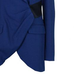Prabal Gurung Navy Tuxedo Wrap Jacket L