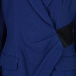 Prabal Gurung Navy Tuxedo Wrap Jacket L