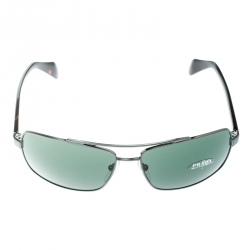 Prada Grey SPR 55Q Rectangle Aviator Sunglasses