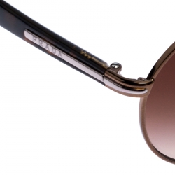 Pre Owned Prada Dark Brown Tortoise Gradient SPR50N Aviator Sunglasses