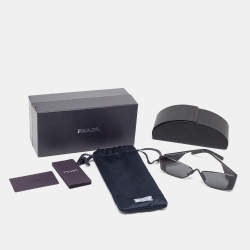 مملوكة مسبقًا Prada Black SPR 59Z Runaway Shield Sunglasses