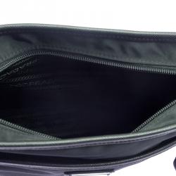 Pre Owned Prada Navy Blue Nylon Messenger Bag