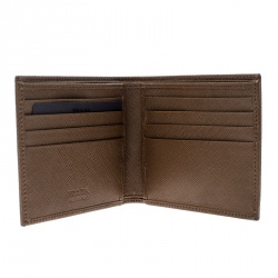 Prada Brown Nylon Bifold Wallet