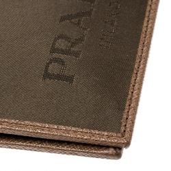 Prada Brown Nylon Bifold Wallet