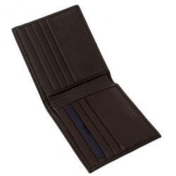 Pre Owned Prada Brown Leather Bifold Wallet