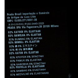 Pre Owned Prada Navy Blue Contrast Pocket and Shoulder Patch Detail Cotton T-Shirt M