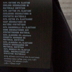 Pre Owned Prada Navy Blue Cotton Pocket & Shoulder Patch Detail T-Shirt L