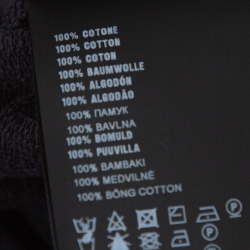 Pre Owned Prada Navy Blue Cotton Hooded Sweatshirt S