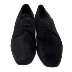 Prada Black Suede Lace Up Derby Size 42.5
