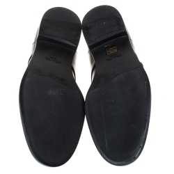 Prada Black Leather Oxfords Size 41.5