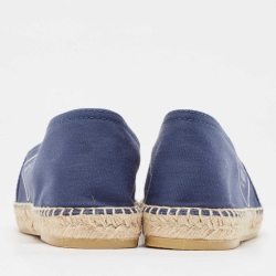 Prada Blue Canvas Slip On Espadrilles Size 41