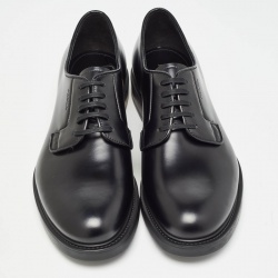 Prada Black Leather Lace Up Oxford Size 42
