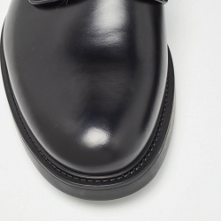 Prada Black Leather Lace Up Oxford Size 42