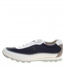 Pre Owned Prada Sport Tricolor Fabric and Leather Low Top Sneakers Size 41.5