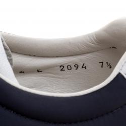 Pre Owned Prada Sport Tricolor Fabric and Leather Low Top Sneakers Size 41.5