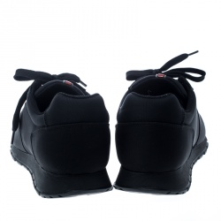 Pre Owned Prada Sport Black Canvas Lace Up Sneakers Size 42