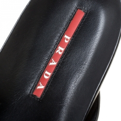 Prada Sport Black Leather Thong Sandals Size 45