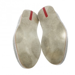 Pre Owned Prada Sport Navy Blue Suede Espadrille Sneakers Size 42.5