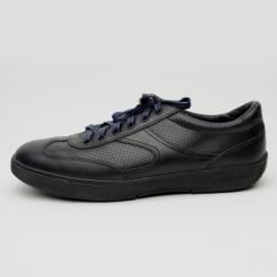 Pre Owned Prada Sport Black Leather Low Profile Sneakers Size 42