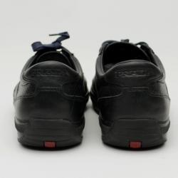Pre Owned Prada Sport Black Leather Low Profile Sneakers Size 42