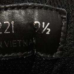 Pre Owned Prada Sport Dark Green/Black Canvas and Leather Low Top Sneakers Size 43.5