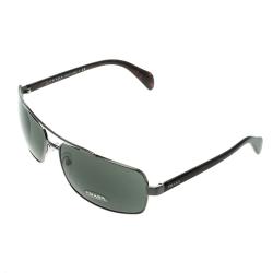 Prada Grey SPR 55Q Square Aviator Sunglasses