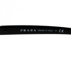 Pre Owned Prada Silver/Black SPR 59N Aviator Sunglasses
