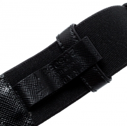 Prada Black Stretch Fabric Belt 90CM