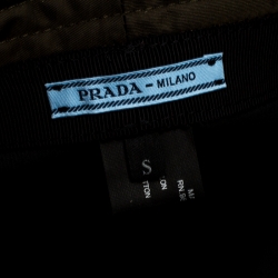 Prada Khaki Green Synthetic Rain Hat Size S