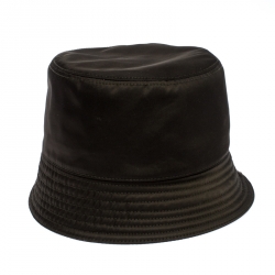 Prada Khaki Green Synthetic Rain Hat Size S