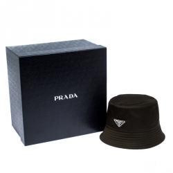 Prada Khaki Green Synthetic Rain Hat Size S