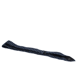 Pre Owned Prada Navy Blue Paisley Print Classic Silk Tie