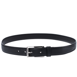 Prada Black Saffiano Leather Buckle Belt 90CM