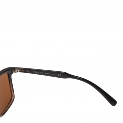 Pre Owned Prada Brown SPR 100 Square Sunglasses