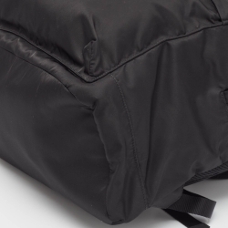 Prada Black Nylon Zip Backpack